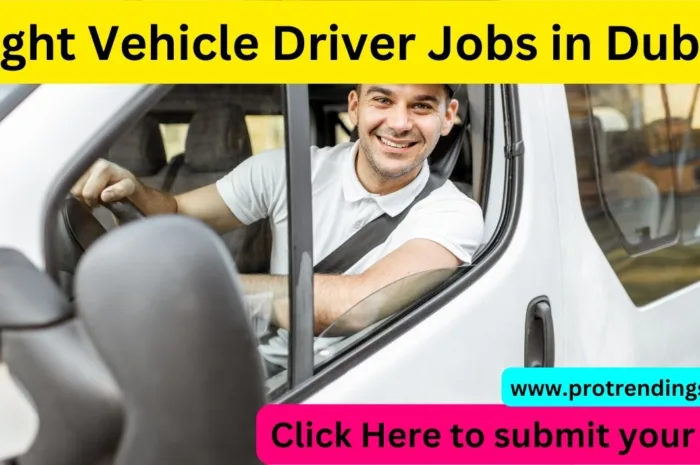 Light Vehicle Driver Jobs in Dubai 2024